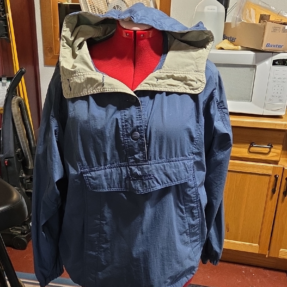 Columbia Navy Hooded Ski Jacket XL